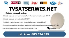 Montaż Ustawienie anten TVSAT satelitarnych - TvSatSerwis.net Gliwice