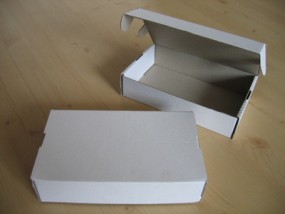 Karton pudełko fasonowe jednostronnie białe - P.P.H.U  MATIX  Wyrób opakowań z tektury Częstochowa
