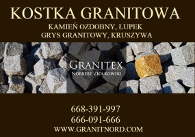 kostka granitowa, - Granitex Norbert Ziółkowski Kobylanka