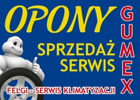Opony nowe i używane, klimatyzacja samochodowa - Gumex Zakład Wulkanizacyjny Stanisław Głowacki Pyrzyce