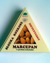 Marcepan w gorzkiej czekoladzie [53 g] - Eko-market Sp. z o.o. Warszawa