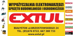 wynajem elektronarzędzi - Extul - Wypożyczalnia elektronarzędzi w Białymstoku Białystok
