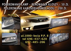 POLEROWANIE LAMP,POLEROWANIE KLOSZY - Diesel Kompleks Białystok