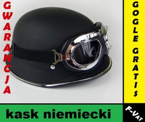 KASK Orzeszek skóra hełm niemiecki + GOGLE - Firma Handlowo-Usługowa  STYLION  Wola Obszańska