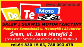 Części do motocykli i skuterów - DeTeMoto Śrem