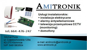 kompleksowy montaż instalacji elektrycznych - Amitronik Michał Pluta Kłomnice
