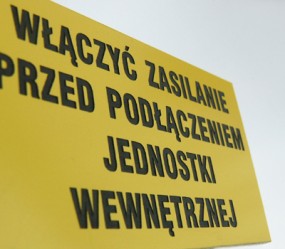 Tabliczki  znamionowe , tabliczki opisowe, tablice informacyjne - Artcolor - grawerowanie laserowe Zielona Góra