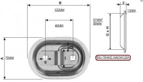 UCHWYT NA PASY TRANSPORTOWE - Skrzynie ładunkowe - naprawa nadwozi - zabudowy nadwozi - burty aluminiowe - części do nadwozi Ćwiklice