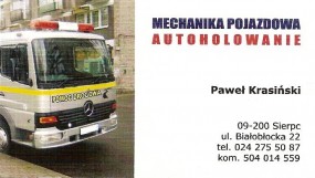 Pomoc Drogowa 24H - Mechanika pojazdowa, autoholowanie Sierpc