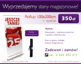 Rollup - stojak / stand reklamowy - Agencja Graficzno Reklamowa Trójwizja Gdynia