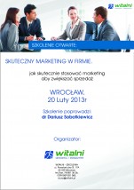 Skuteczny marketing w firmie - Witalni-szkolenia Wrocław