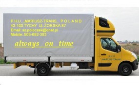 Usługi transportowe - P.H.U. ,,MARIUSZ-TRANS   Szymon Poloczek Tychy