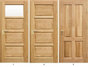 drzwi jesionowe -  Wood House  Producent domów z drewna Lublin