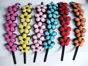 Opaski z kwiatkami 1/238 - Firma Handlowa  Klips  - ozdoby do włosów, biżuteria sztuczna Gdynia