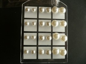 Kolczyki perły  A/105 - Firma Handlowa  Klips  - ozdoby do włosów, biżuteria sztuczna Gdynia