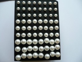 Kolczyki perły białe  A/103 - Firma Handlowa  Klips  - ozdoby do włosów, biżuteria sztuczna Gdynia