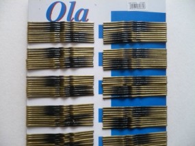 Wsuwki złoto czarne - Firma Handlowa  Klips  - ozdoby do włosów, biżuteria sztuczna Gdynia