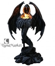 gotycki świecznik Smoczy Duch - LUNAmarket - sklep Gothic Fantasy Kożuchów