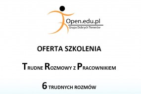 Trudne rozmowy z pracownikiem - Open Grupa Dobrych Trenerów Warszawa