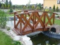 Drewniany mostek - Drew - Dom Adam Szymonik Rudnik nad Sanem