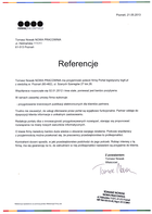 Referencja od firmy Tomasz Nowak NOWA PRACOWNIA