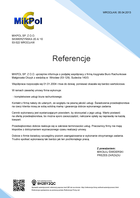 Referencja od firmy MIKPOL SP. Z O.O.