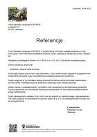 Referencja od firmy Firma Handlowo Usługowa "KOPDREW" 
