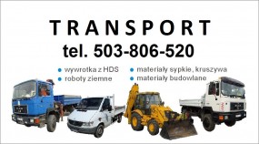 usługa transoportowa - Transport ciężarowy wywrotka z hds Bielsko-Biała