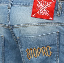 Spodnie Jeans Stoprocent SJ Crest Niebieskie - You & Skate Gołdap