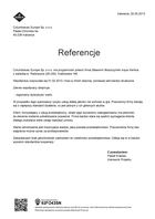 Referencja od firmy Columbiavac Europe Sp. z o.o.