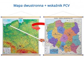 Pomoce dydaktycze Duo MAPA FIZYCZNA / ADMINISTRACYJNA POLSKI ze WSKAŹ - Pomocedydaktyczne.info Niedary