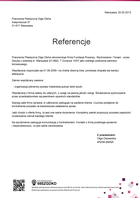 Referencja od firmy Pracownia Plastyczna Olga Olsha