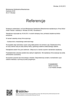 Referencja od firmy Młodzieżowa Spółdzielnia Mieszkaniowa