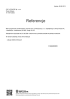Referencja od firmy CST LOTNICZE Sp. z o.o.