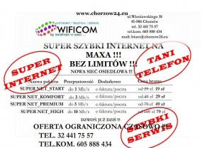 INTERNET MAX - Wificom Chorzów