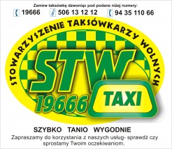 Taxi tanio - Stowarzyszenie Taxówkarzy Wolnych Kołobrzeg