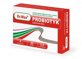 Dr.Max Probiotyk 4 szczepy bakterii 20 kapsułek - Sklep Zielarsko-Medyczny Dr.Max Konstantynów Łódzki