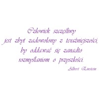 Naklejka ścienna Cytat 10 Albert Einstein - Wikam Reklama i Dekoracje Albert Wiśniewski Bielice
