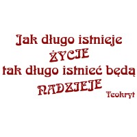 Naklejka na ścianę Cytat 14 Teokryt. - Wikam Reklama i Dekoracje Albert Wiśniewski Bielice