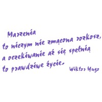 Naklejak Cytat 12 Wiktor Hugo - Wikam Reklama i Dekoracje Albert Wiśniewski Bielice