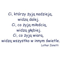 Cytat 13 Lothar Zenetti naklejka ścienna - Wikam Reklama i Dekoracje Albert Wiśniewski Bielice