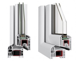 6 komorowe okna PCV - SABREX Książenice