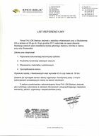 Referencja od firmy Spec-Bruk Sp.z o.o.