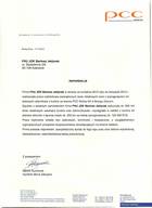 Referencja od firmy PCC Rokita SA