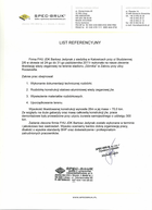 Referencja od firmy Spec-Bruk Sp.z o.o.