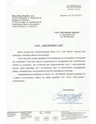 Referencja od firmy STENA Recycling