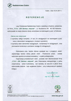 Referencja od firmy Nadleśnictwo Gubin