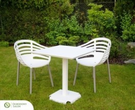 Ogrodowy stół kwadratowy San Remo 70 cm - Ogrodowy salon - ekskluzywne meble ogrodowe Grudziądz