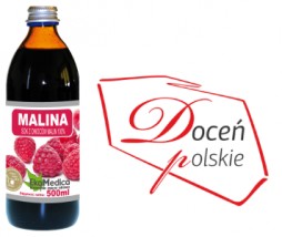 Sok z maliny 0,5 L 100% - Golden Drop - kwasy omega-3 Szczecin