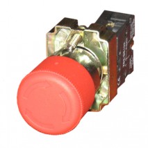 Przycisk sterowniczy stop czerwony, metal fi22 NC - Centrum Zaopatrzenia Maszynowego Kozy